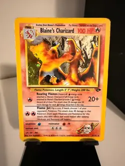 Blaine's Charizard - 2/132 Holo Rare - Gym Challenge Unlimited - Pokemon TCG - Image 2