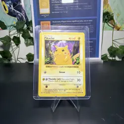 Pokemon Card - Pikachu (Red Cheeks) - Base Set (Shadowless) 58/102 MP - Image 1