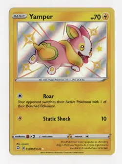 Yamper SV039/SV122 Pokemon Shining Fates Shiny Vault Holo Rare TCG - Image 1