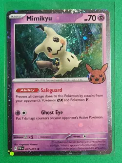 Pokemon TCG Halloween Trick Or Trade 2024 Mimikyu #37/91 Cosmos Rare - Image 1