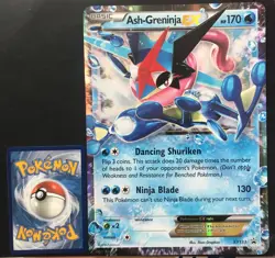 Ash-Greninja EX XY133 XY JUMBO Pokemon Card Oversized PROMO HOLO Generations Exc - Image 1