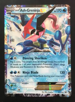 Ash-Greninja EX XY133 XY JUMBO Pokemon Card Oversized PROMO HOLO Generations Exc - Image 2