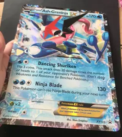 Ash-Greninja EX XY133 XY JUMBO Pokemon Card Oversized PROMO HOLO Generations Exc - Image 4