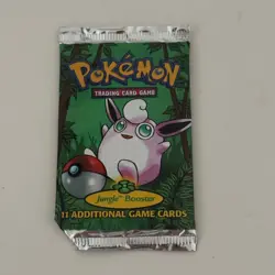 1999 Pokemon Jungle Booster Pack Sealed Wigglytuff - Image 2