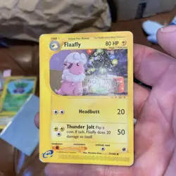 Pokemon TCG Flaaffy Expedition Card 77/165 Regular Uncommon - LP - Image 1