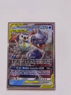 BLASTOISE AND PIPLUP GX TAG TEAM 38/236 Pokemon TCG NM - Image 1