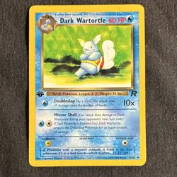 Dark Wartortle 46/82 Team Rocket 1st Edition Wizards Pokemon 1999-2000 English - Image 1