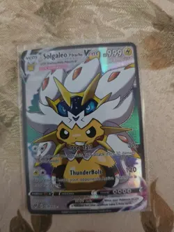 Solgaleo Pikachu Vcos Pokemon Fan Art Custom Card - Image 1