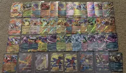 (83) Pokemon Full Art Ultra Rare Ex Lot- Cynthia’s Garchomp/Rockets Moltres +++ - Image 2