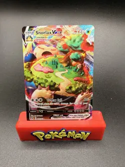 Pokemon TCG Snorlax VMAX Sword & Shield Base Set 142/202 NM - Image 1