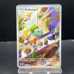 Pokemon Cards Bulbasaur 143/142 Stellar Crown Illustration Rare NM/M - Image 1