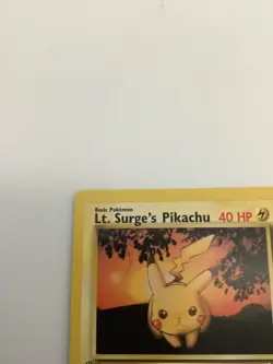2000 Pokemon Pikachu TCG Lt. Surge's 1st Edition Gym Challenge Card 84/132 - Image 3