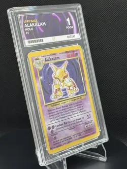 🧠 Pokemon TCG – Alakazam 1/102 – Base Set (1999) – Holo Rare – ACE 1 - Image 3