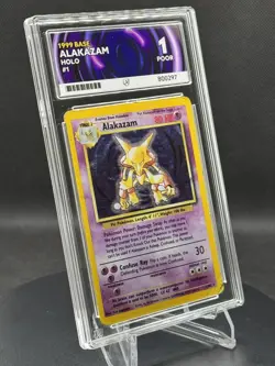 🧠 Pokemon TCG – Alakazam 1/102 – Base Set (1999) – Holo Rare – ACE 1 - Image 4