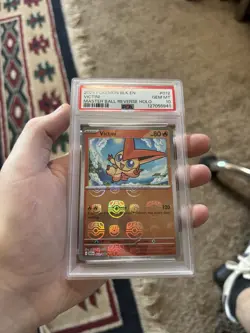 PSA 10 Victini Master Ball Reverse Holo Black Bolt 012/086 Pokemon Card English - Image 1