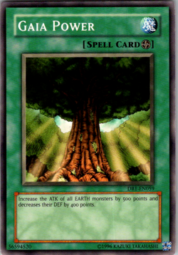 Yugioh Gaia Power DB1-EN059 Common NM - Image 1