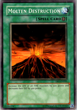 Molten Destruction - DB1-EN061 - Common - Unlimited Edition x1 - Lightly Played - Image 1