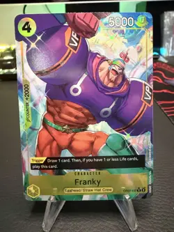 Franky OP07-107 Alt Art R Card Game 500 Years in the Future One Piece English - Image 1