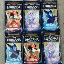 NEW SEALED Disney Lorcana TCG The First Chapter English 1x Booster Pack 12 Cards - Image 1