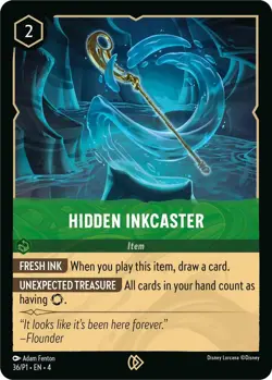 Hidden Inkcaster Cold Foil Lorcana Promo Disney Lorcana Promo Cards 36 NM - Image 1