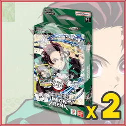UNION ARENA TCG: Demon Slayer: Kimetsu no Yaiba Starter Deck x2 Bundle English - Image 1