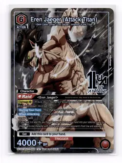 Eren Jaeger (Attack Titan) (093) - Union Arena Promo Foil-UEPR/AOT-1-093 - Image 1