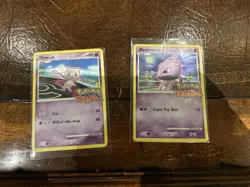 Pair Pokemon Rumble cards MP Mew 10/16 + Mewtwo 9/16 Holo - Image 2