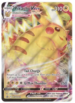 2023 Pokemon SWSH Black Star Promos Pikachu VMAX (Jumbo Card) #SWSH286 - Image 1