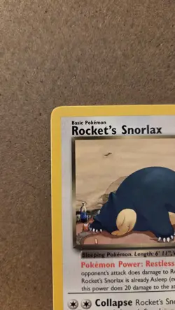 Rocket's Snorlax Gym Heroes 33/132 Rare non-holo LP - ungraded Pokemon Card - Image 3