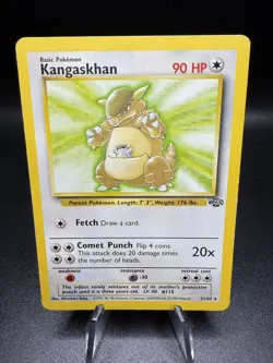 1Pokemon TCG- WOTC! Kangaskhan 21/64 Non Holo Rare Jungle! Pokemon Card MP/HP - Image 1