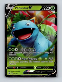 Venusaur V 001 2020 Pokemon Champion's Path Ultra Rare Card - Image 1
