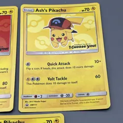 Ash's Pikachu Collectible “I Choose You!” Card Set of 3 SM109, SM111, SM114 - Image 3