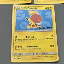 Ash's Pikachu Collectible “I Choose You!” Card Set of 3 SM109, SM111, SM114 - Image 4