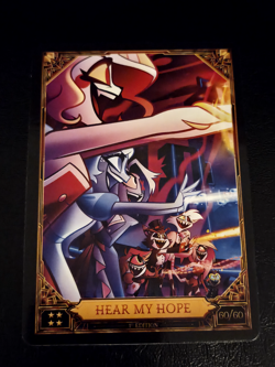 Hazbin Hotel Season 2 1st Edition Card - Hear My Hope 60/60 - Non-Foil - Image 1