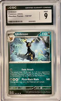 Umbreon (Obsidian Flames) 130/197 Miscellaneous Cards & Products Reverse - Image 1