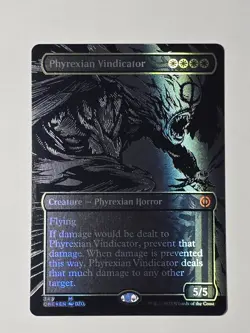 Phyrexian Vindicator (Oil Slick Raised Foil) Phyrexia: All Will Be One Foil - Image 3