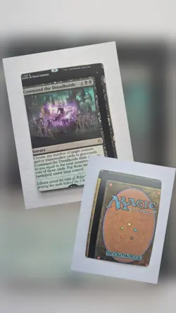 Command the Dreadhorde Rare Foil War of the Spark NFC Miscut MTG - Image 3