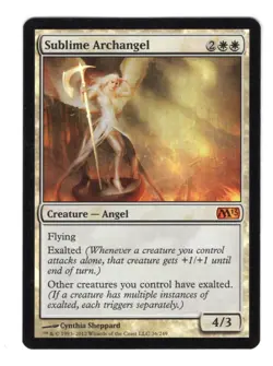 Sublime Archangel #36 Foil NM - Magic 2013 (M13) MTG Regular English - Image 1