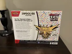 Pokemon TCG Scarlet & Violet 151 Zapdos EX Collection Box NEW SEALED - Image 2