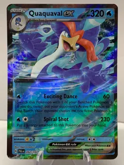 Pokemon Quaquaval ex 052/193 Paldea Evolved Scarlet & Violet Double Rare - Image 2