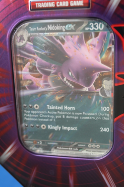 POKEMON TEAM ROCKET'S NIDOKING EX TIN SEALED - Image 2