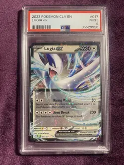 Pokemon TCG Lugia EX 2023 Pokemon CLV EN #017 PSA 9 - Image 1