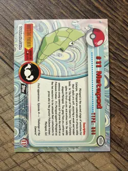 1999 Pokemon TV Animation Edition Series 1 #11 METAPOD Holo Foil Black Logo - Image 2