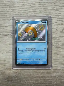 Pokemon SV4.5 Scarlet & Violet Paldean Fates 121/091 Wiglett Shiny Rare NM - Image 1