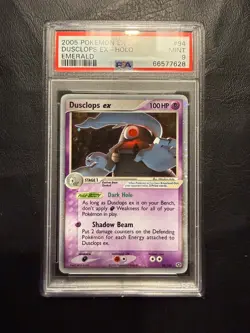 2005 Pokemon EX Dusclops EX Holo 94/106 Emerald PSA 9 - Image 1