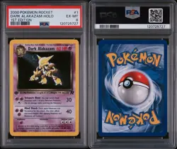 Pokemon TCG Team Rocket 2000 - Dark Alakazam Holo 1/82 1st Edition - Swirl 🌀 - Image 4