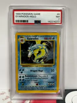 Pokemon Gyarados Base Set 6/102 Holo Rare PSA 7 - Image 1