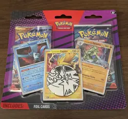 Pokemon TCG Blister 2 Pack Twilight Masquerade & Surging Sparks Sealed Zapdos - Image 1
