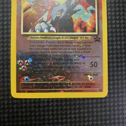Pokemon Entei WOTC Black Star Promo Reverse Holo Series #34 MP Condition - Image 3