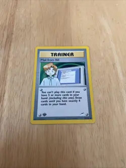 Mail from Bill NM 1st Edition Neo Destiny 105/105 Pokemon TCG Regular - Image 2